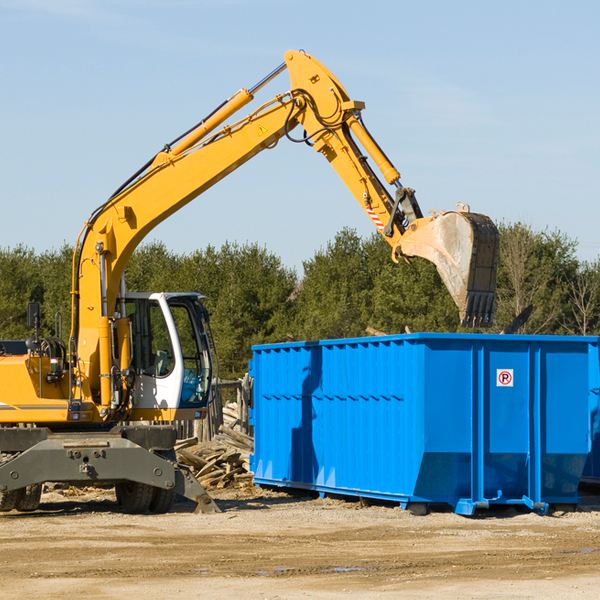 can i choose the location where the residential dumpster will be placed in Alden Illinois